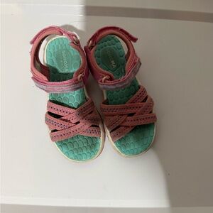 Sonoma Kids Coral and Teal Sandals